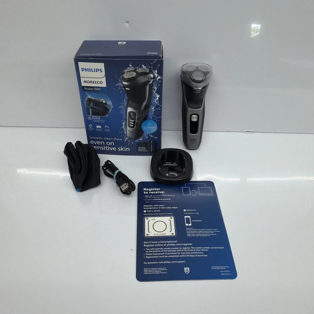 Philips Norelco Shaver 3900 Wet & Dry Electric Shaver S3212/82